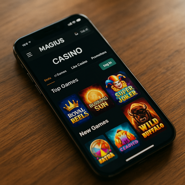 Magius Casino - Mobile Platform - Responsive Gaming